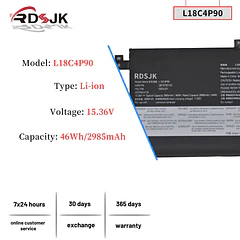 Batería de Repuesto L18C4P71 para Lenovo ThinkPad L13 Yoga 20R5 20R6 Series 02DL030 02DL031 02DL032