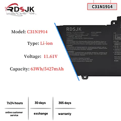 Batería de Repuesto VR03XL para Asus ZenBook 13 UX425UG ZenBook 14 UX435EA UX435EA-A5007T UX435EAL UX435EG
