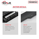 Batería de Repuesto FMVNBP222 para Fujitsu LifeBook T732 T734 T902 Series FPB0283 3INR19/66-2 10.8V 72Wh - RDSJ 5