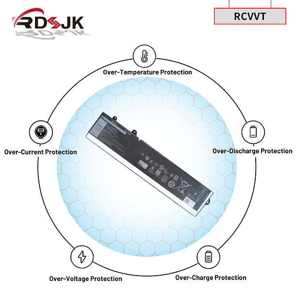Batería de Repuesto R73TC para Dell Precision 7670 7770 7680 7780 Series 0RCVVT NWDC0 0NWDC0 - RDSJ RCVVT 6