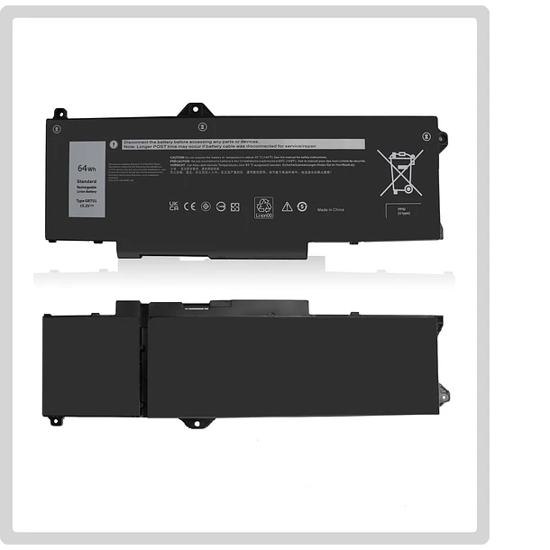 Batería de Repuesto GRT01 para Dell Latitude 15 5521 5531 14 5421 5431 Precision 3470 - ESTENGPRO 5