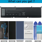 Batería de Repuesto 69KF2 para Dell XPS 15 9500 9510 Precision 5550 P91F Alienware M15 - LAQUEENA 6