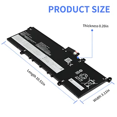 Batería de Repuesto L19M4PDD para Lenovo ThinkBook 13S G2 14S G2 ITL 5B10Z37621 5B10Z37617 5B10Z37618 - KingSener