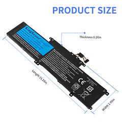 Batería de Repuesto L17L3P53 para L380 Yoga L390 Yoga Serie Notebook 01AV482 L17M3P55 SB10K97626 01AV481 - KingSener