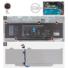 Batería de Repuesto R73TC para DELL Latitude 3340,3440,3450(2024 year),3540,3550(2024 year),5340,5440,5450,5540,5550,7455,Precision 3480,3490,3580,3590,inspiron 14 Plus 7441 Laptops - DELL 4