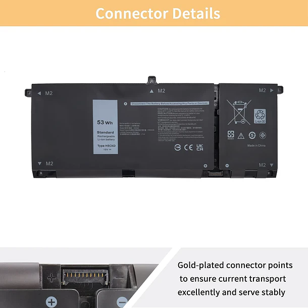 Batería de Repuesto H5CKD para Dell Vostro 5300 5401 5501 Latitude 3410 3510 Inspiron 5300 - NBULBL 3