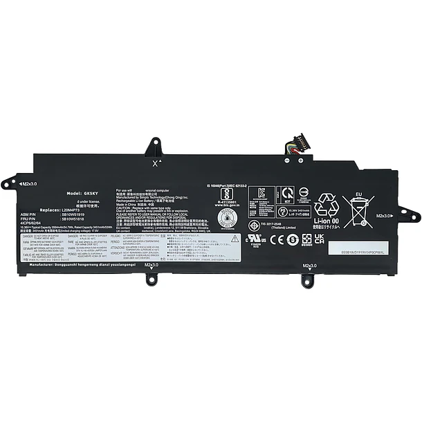 Batería de Repuesto GK5KY para Lenovo for ThinkPad X13 Gen 2 2021 Gen 3 2022 1