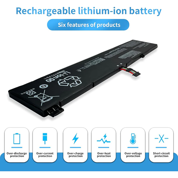 Batería de Repuesto JK6Y6 para Lenovo Legion 5 Pro-16ACH6 16ACH6H 16ITH6 16ITH6H Legion 5-15ITH6 15ITH6H 4