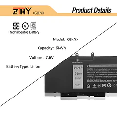 Batería de Repuesto 69KF2 para Dell Latitude 5280 5288 Precision 15 3520 3530 - GJKNX