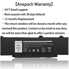 Batería de Repuesto DR02P para Dell Latitude 5350 5440 5450 5540 5550 7455 3340 3440 - Anepoch