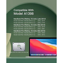 Batería de Repuesto A1494/A1618 para MacBook Pro A1398, 15-Inch, 2013-2015 - SeaPlant