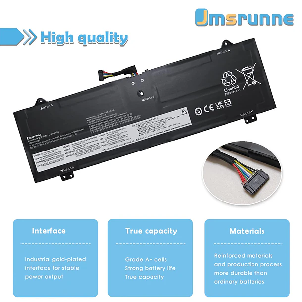 Batería de Repuesto L19M4PDC para Lenovo Ideapad Yoga 7i 2020 2021 2022 7-14ITL5 7-15ITL5 7-14ARB7 3