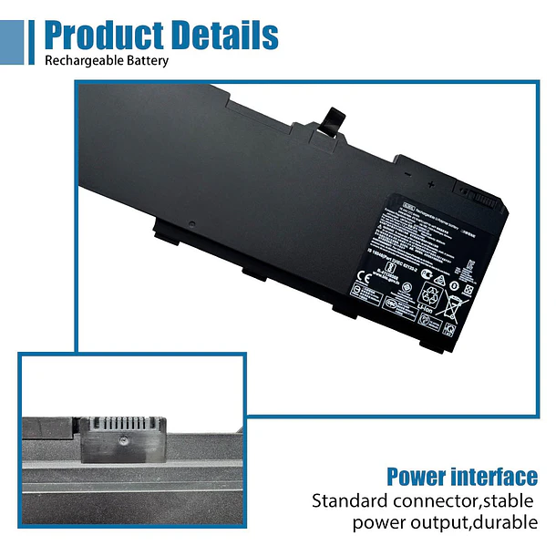 Batería de Repuesto AL08XL para Hp ZBook Fury 15 G7 G8 17 G7 G8 Mobile - VANPIR 3