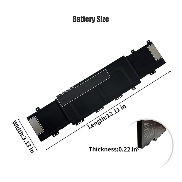 Batería de Repuesto TI04XL para HP Envy 17-CH0001UA 17-CH0008CA 17-CH0011NB 17-CH0026UR 17-CH0027UR 17-CH1002UR 17M-CH0013DX HSTNN-IB9T - INTIFO 6