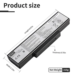 Batería de Repuesto A32 K72 para ASUS K72D K72DR K72DY K72F K72J K72JA K73 K73B K73BR - KingSener ETESBAY