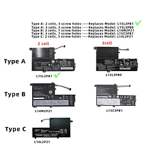 Batería de Repuesto GK5KY para Lenovo for IdeaPad 330S-14IKB 330S-15ARR 330S-15IKB 330S-14AST Serie L15L2PB1 L15C2PB1 - Jbery