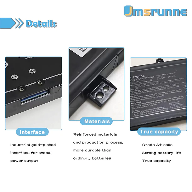 Batería de Repuesto C41N2109 para Zephyrus M16 GU604VZ GU604VI GU604VY ROG Flow X16 GV601 Strix 3
