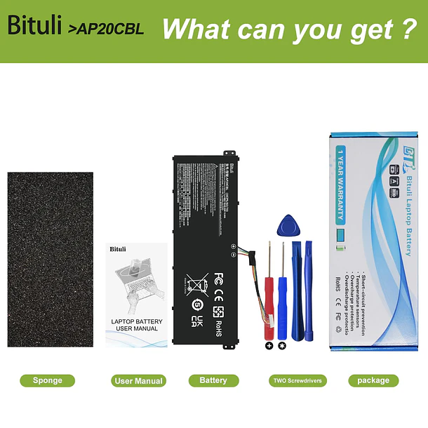 Batería de Repuesto H5CKD para Acer Aspire 5 A515-46 A515-45 Swift 3 SF314-43 SF314-511 Aspire - Bituli 5