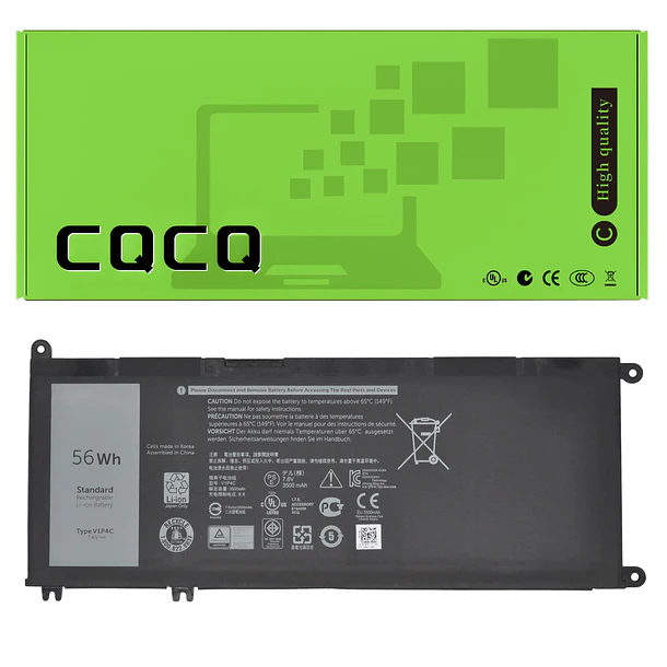 Batería de Repuesto PO02XL para Dell Chromebook 13 3380 Inspiron Chromebook 14 7486 Series Notebook - CQCQ 1