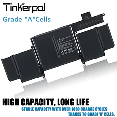 Batería de Repuesto A1493 para MacBook Pro 13 inch Retina （Early 2015, Mid 2014, Late - Tinkerpal