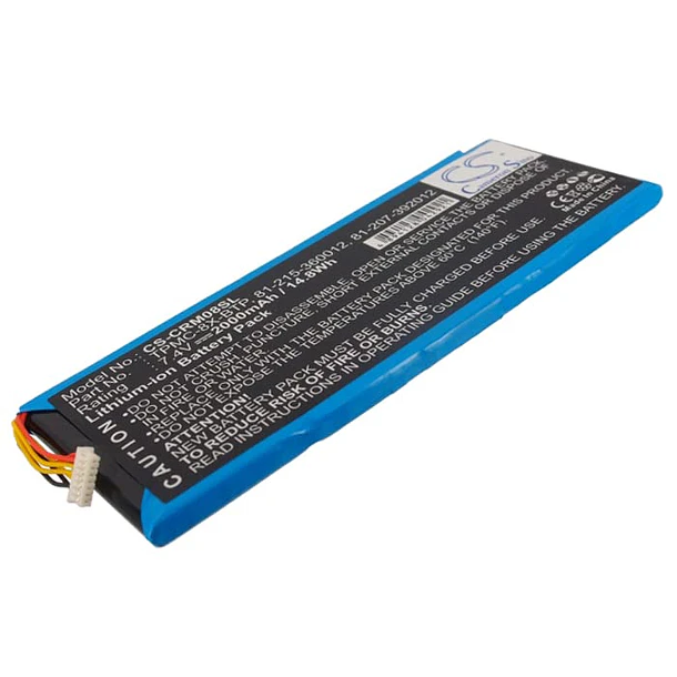Batería de Repuesto para Battery Crestron 81-207-392012, 81-215-360012, TPMC-8X-BTP 6502269, TPMC-8X, TPMC-8X WiFi - KRADOX 2