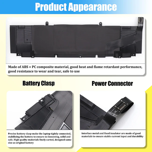 Batería de Repuesto XG4K6 para Dell XPS 17 9700 9710 9720 9730 Precision 5750 5760 - GlottyBatt 6