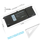Batería de Repuesto H5CKD para Dell Inspiron 5400 5406 7306 7405 7300 7500 7506 2-in-1 4