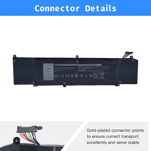 Batería de Repuesto XRGXX para Dell G7 7590 7790 G5 5590-D2783W D2743B D2865B D2863W D2842W - NBULBL XRGXX 3