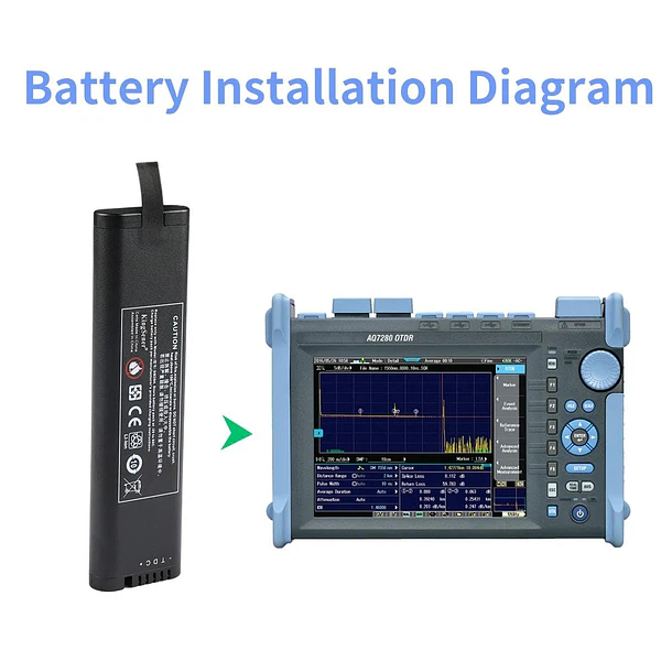Batería de Repuesto SM204 para MS2721A MS272xB MT821xE MT8222A OTDR for YOKOGAWA AQ7280 AQ7282A OTDR - KingSener 4