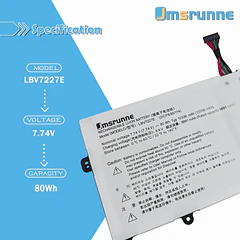 Batería de Repuesto LBV7227E para LG Gram 18 17 16 15 2020 2021 13/14/15(Z980) 15/17(Z90N) - Jmsrunne