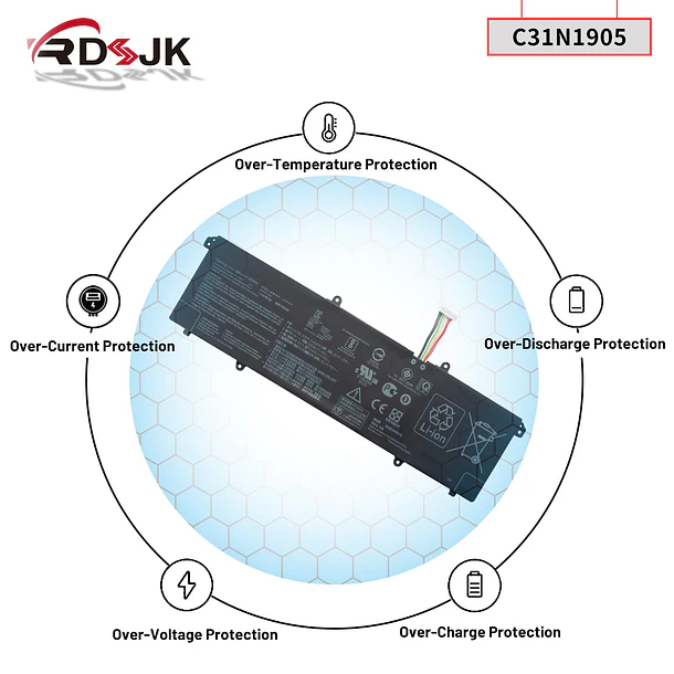 Batería de Repuesto C31N1517 para Asus Adolbook13 2020 Dolbook14 2020 VivoBook S13 S330FA S330FN S333 6