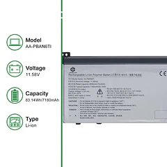 Batería de Repuesto AA-PBAN6TI para Samsung Galaxy Book Odyssey NP760XDA NP762XDA-XA1US Series Notebook Black 11.58V - JIAZIJIA