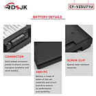 Batería de Repuesto A1713 para Panasonic Toughbook CF-30 CF-31 CF-53 CF30 CF31 CF53 CF-VZSU72U CF-VZSU1430U - RDSJ 5