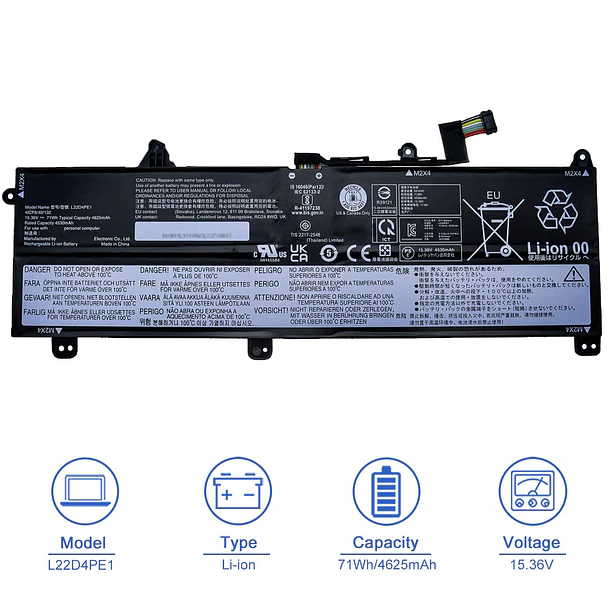 Batería de Repuesto L22D4PE1 para Lenovo ThinkBook 16 G6 IRL G6 ABP G7 IML G7 - JOTACT 2