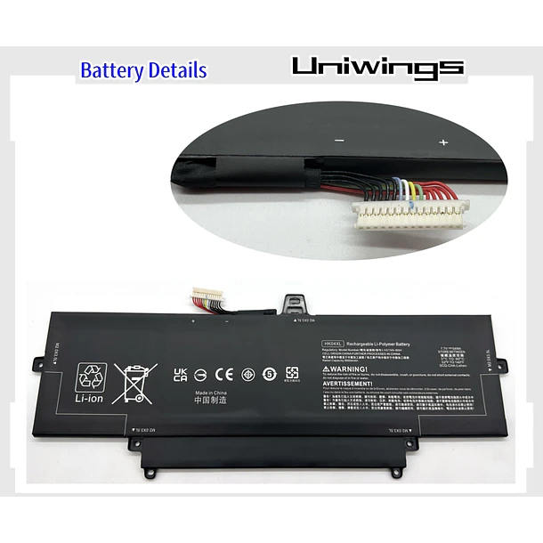 Batería de Repuesto HK04XL para HP EliteBook x360 1030 G7 G8 EliteBook x360 1040 G7 - Uniwings 6