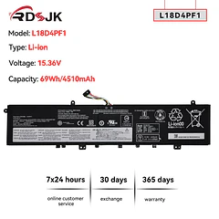 Batería de Repuesto KT02XL para Lenovo IdeaPad Yoga C940-15 C940-15IRH 81TE 9-15IMH5 82DE IdeaPad S740-15IRH