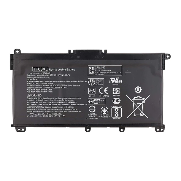Batería de Repuesto HSTNN-LB7X para HP Pavilion 15-CC 15-CC023CL CC050WM 17-AR050WM 15-CK 15-CK0XX 17-AR 17-AR050WM - Vvsialeek 1