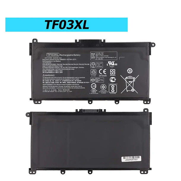 Batería de Repuesto HSTNN-LB7X para HP Pavilion 15-CC 15-CC023CL CC050WM 17-AR050WM 15-CK 15-CK0XX 17-AR 17-AR050WM - Vvsialeek 2