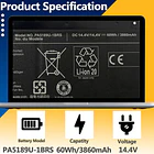 Batería de Repuesto LPA5189U-1BRS para Toshiba Satellite P50W-B BST2N01 P55W B5318 B5318D B5220 B5224 B5112 - TAVZENL 2