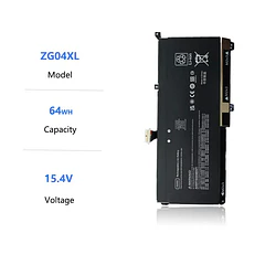 Batería de Repuesto ZG04XL para HP ZBook Studio X360 G5 Elitebook 1050 G1 3ZH17EA 3ZH18EA