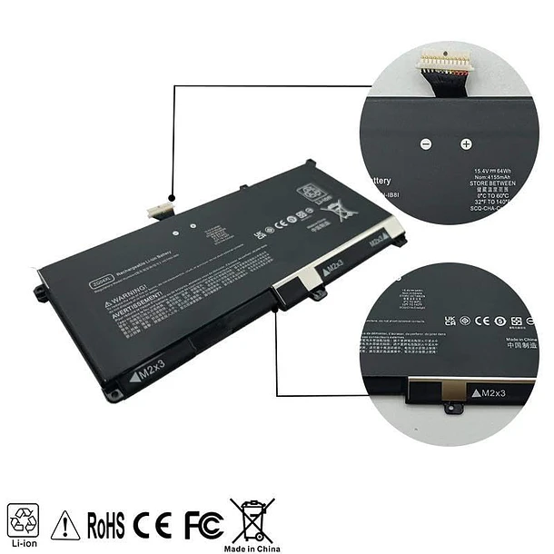 Batería de Repuesto ZG04XL para HP ZBook Studio X360 G5 Elitebook 1050 G1 3ZH17EA 3ZH18EA 3