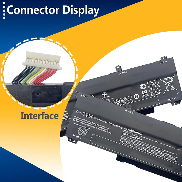 Batería de Repuesto WK04XL para HP Victus 16-E 16-D 16-E0194NW 16-E0029UR 16-E0005UA 16-D0001UR 16-D0023DX OMEN - TAVZENL 3