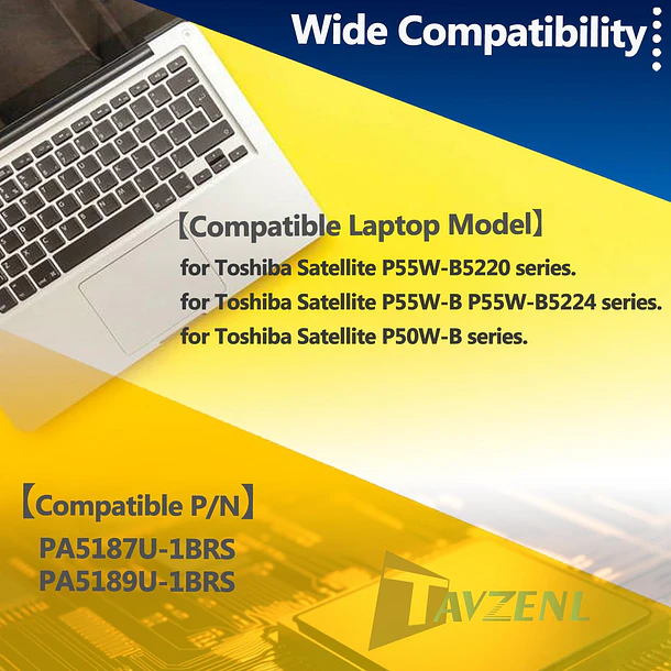 Batería de Repuesto LPA5189U-1BRS para Toshiba Satellite P50W-B BST2N01 P55W B5318 B5318D B5220 B5224 B5112 - TAVZENL 6