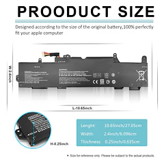 Batería de Repuesto SS03XL para EliteBook 730 735 740 745 830 846 G5, EliteBook 735