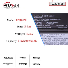 Batería de Repuesto C21N1706 para Lenovo ThinkBook 16 G6 ABP IRL G7 ARP IML G8