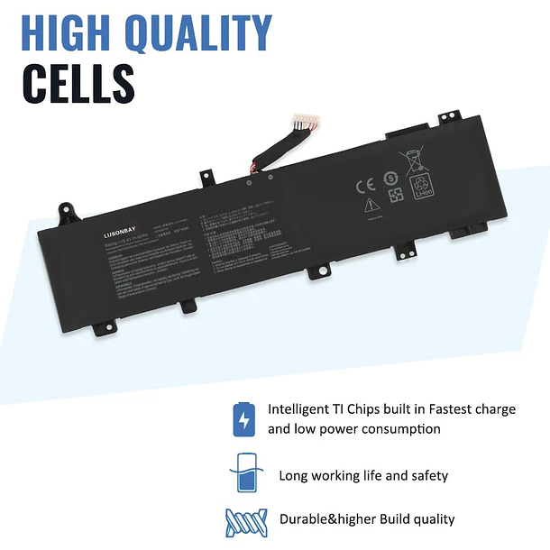 Batería de Repuesto para ASUS GX550LWS GX550LXS FA506QR FA506QM FA706IH FA706QR FX506HC FX506HM FX706H - LUSONBAY 3