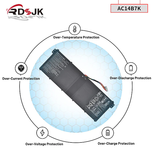 Batería de Repuesto AC14B3K para Acer Swift 3 SF313-51 SF314-51 SF314-52 SF314-55 SF314-55G SF314-56 SF314-56G 6