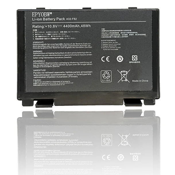 Batería de Repuesto A32-F82 para diversos equipos compatibles según modelo A32-F82 - EPYOBW 1