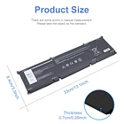 Batería de Repuesto 69KF2 para Dell XPS 15 9500 9510 9520 9530 Precision 5550 5560 - BrillanteVolt 3