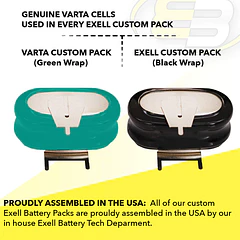 Batería de Repuesto 2/V150H-3P_2QTY para Wireless Beacon, eCall, Vehicle Tracking, Electricity Metering, Server Backup Battery - Exell